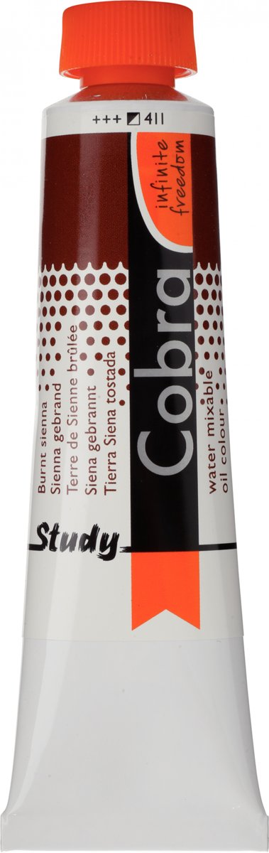 Cobra Study Olieverf 40ml | Burnt Sienna (411)